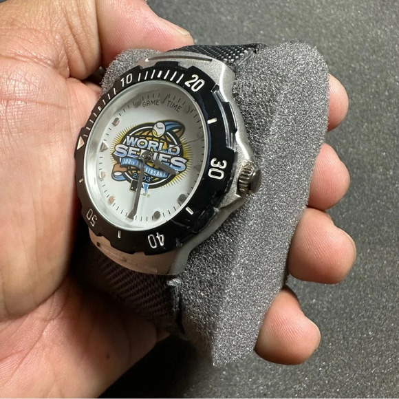 Game Time World Series 100th Anniversary Analog Quartz Watch Working New Battery - Picture 4 of 9